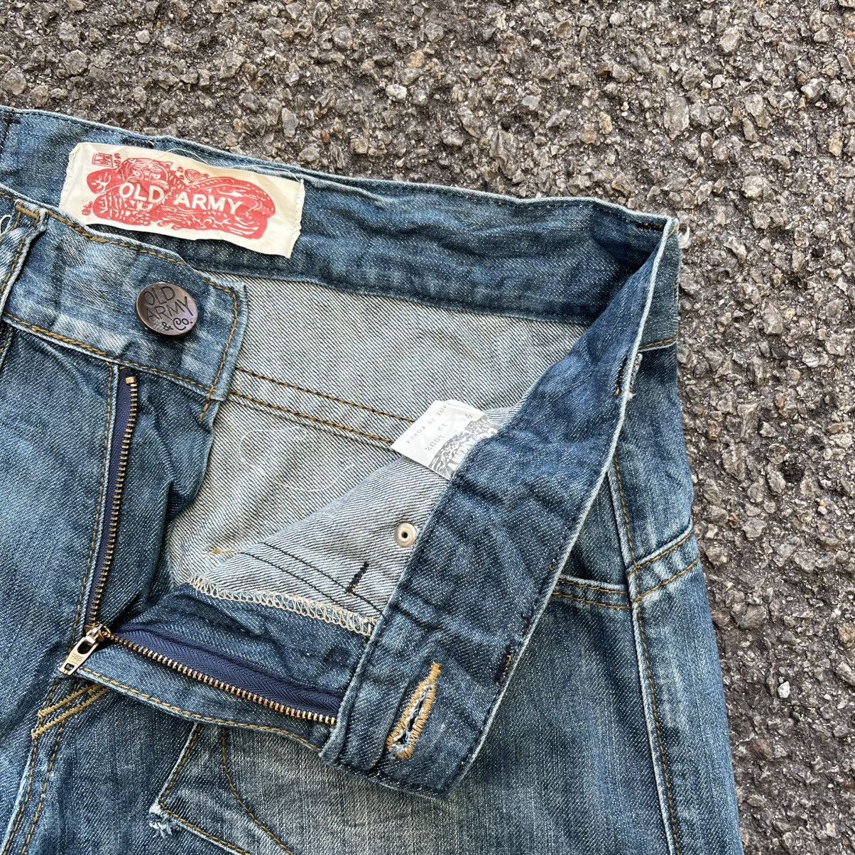 Hysteric Glamour Flare Jeans Baggy Loose Old Army Punk Styled Boot Cut Denim Size US 32 / EU 48 - 6 Thumbnail