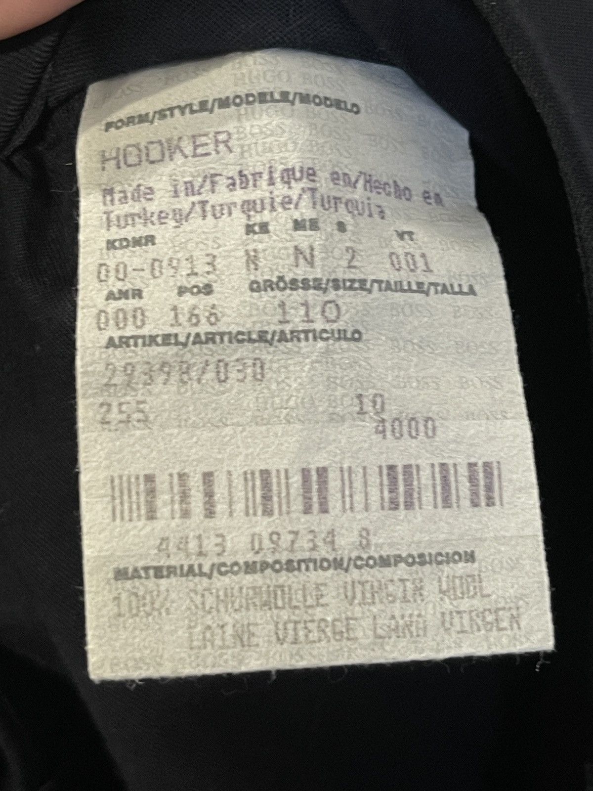 Hugo Boss Hugo Boss "Hooker" Black Wool Trousers - Super 100 W38 Size 44L - 7 Thumbnail