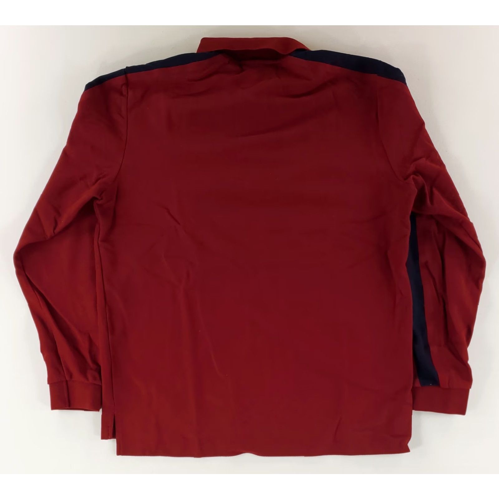 Lacoste Lacoste Polo Shirt Long Sleeve Red Maroon White Blue Mens XL Size US XL / EU 56 / 4 - 6 Thumbnail