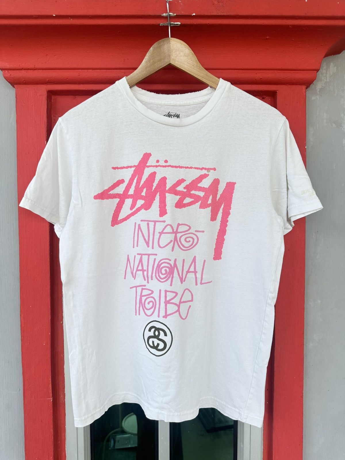 Stussy Distressed Stussy International Tribe Tee Size US M / EU 48-50 / 2 - 1 Thumbnail