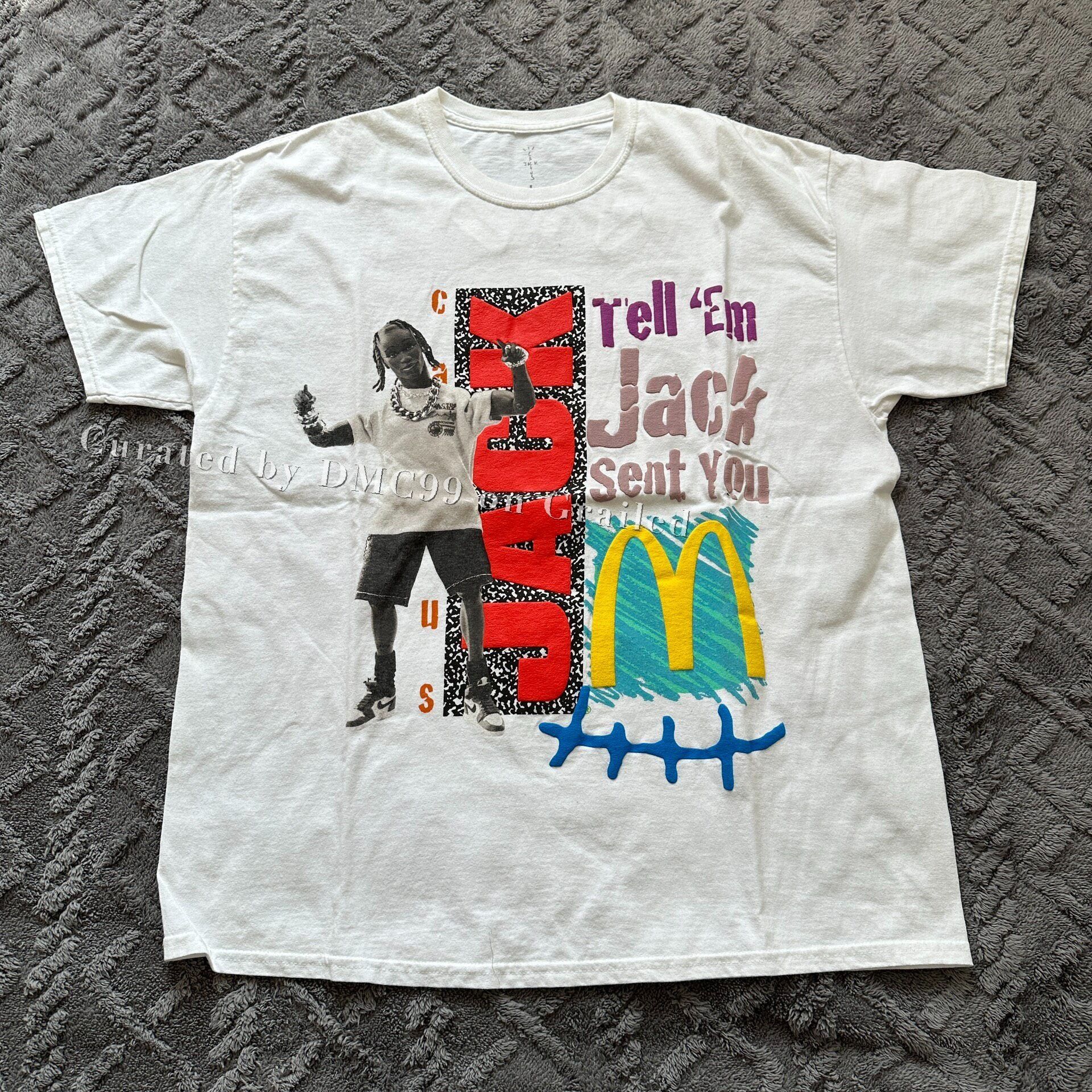 Travis Scott Travis Scott Cactus Jack White T-Shirt | Grailed