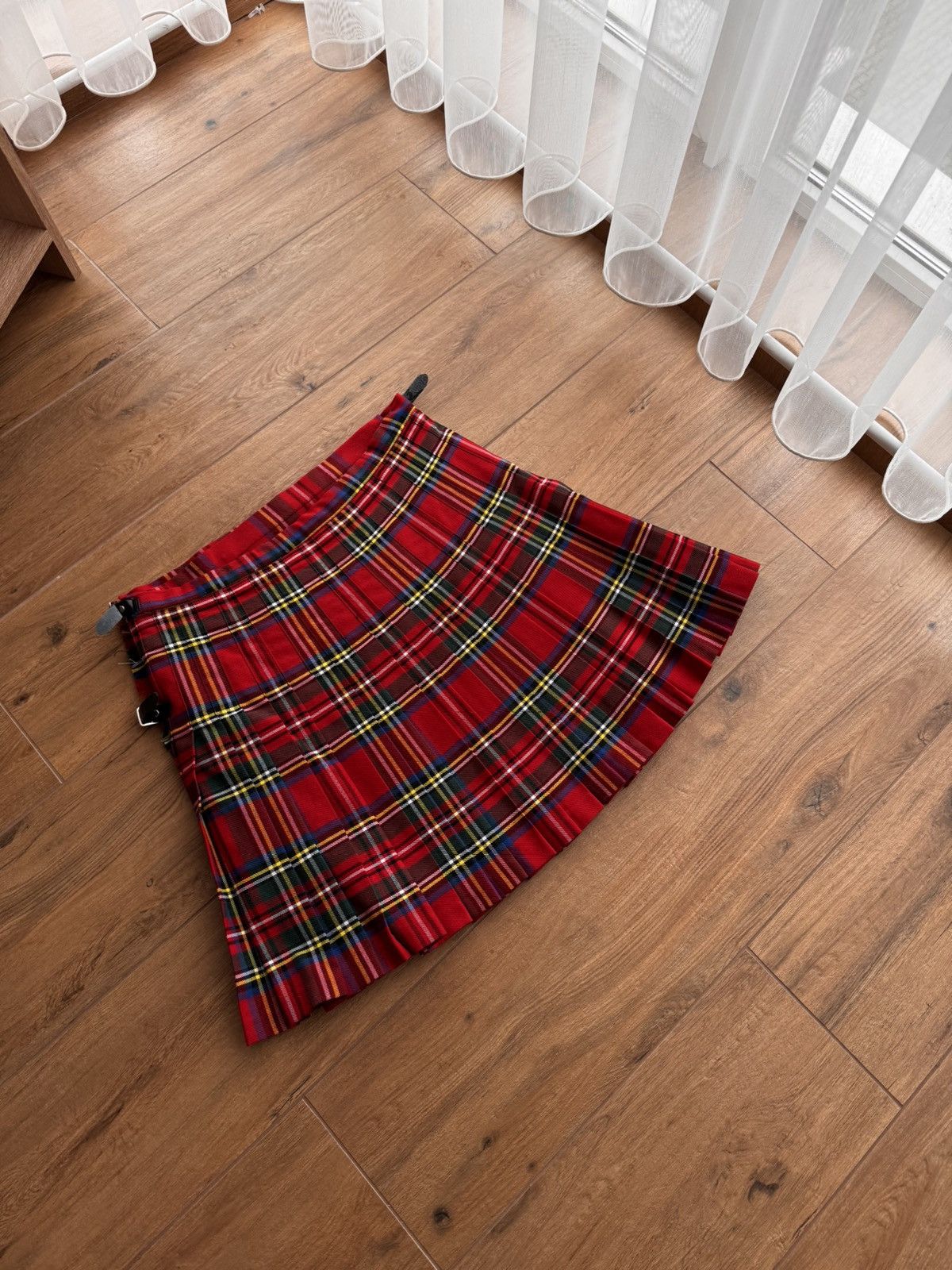 Pringle Of Scotland × Vintage Vintage Scottish Highland Kilt Woven Tartan Kilt Size US 28 / EU 44 - 7 Thumbnail
