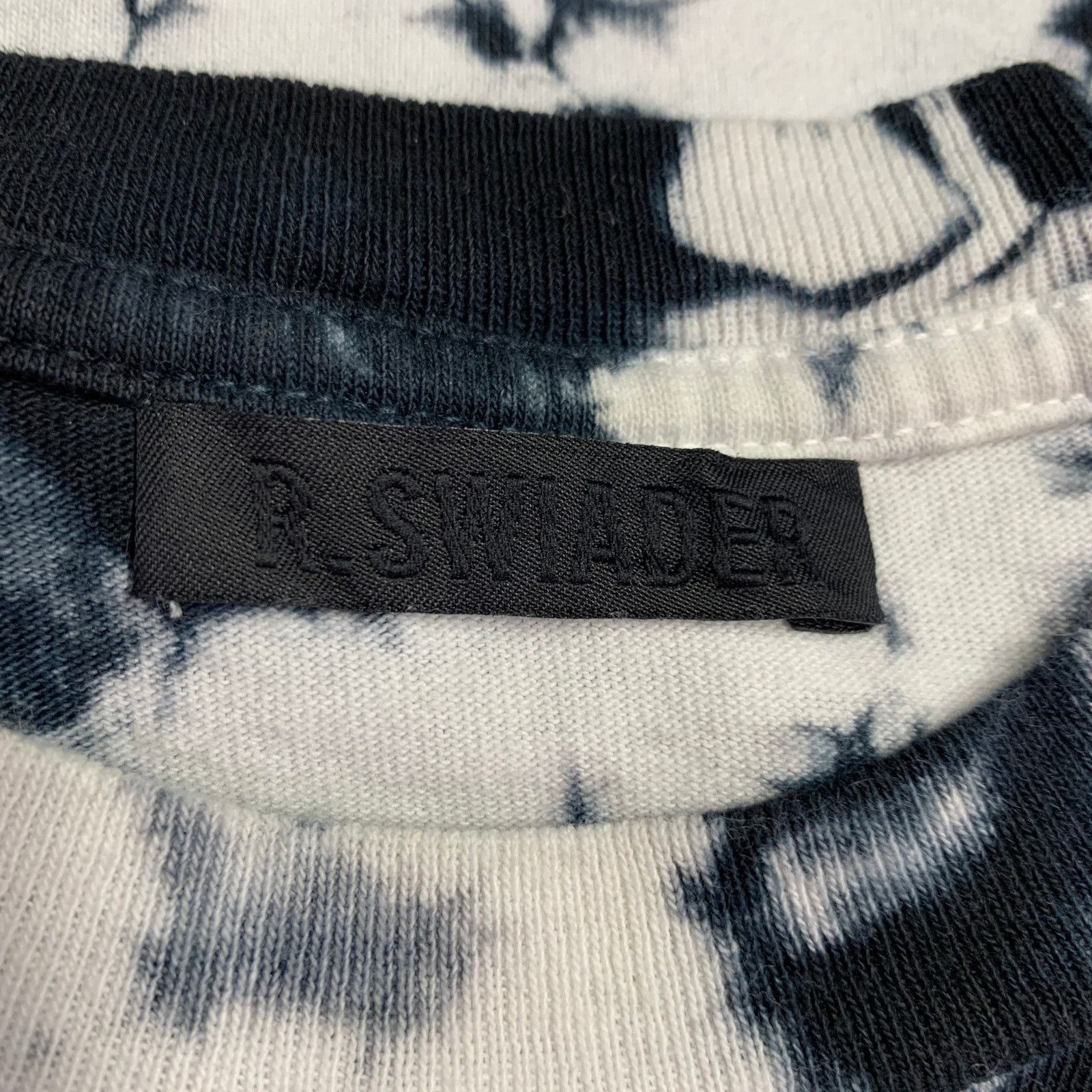 Other R.SWIADER White Indigo Tie Dye Cotton Crew Neck T-shirt Size US XS / EU 42 / 0 - 4 Thumbnail