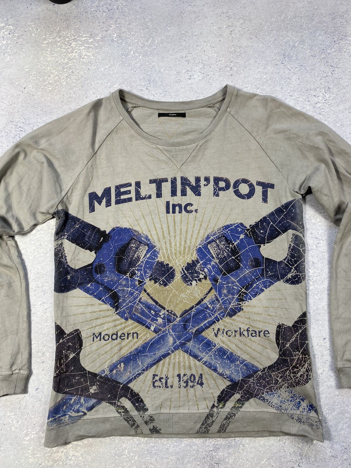 Other Meltin’pot Inc Grey Sweatshirt with Big Logo Size Small Size US S / EU 44-46 / 1 - 4 Thumbnail
