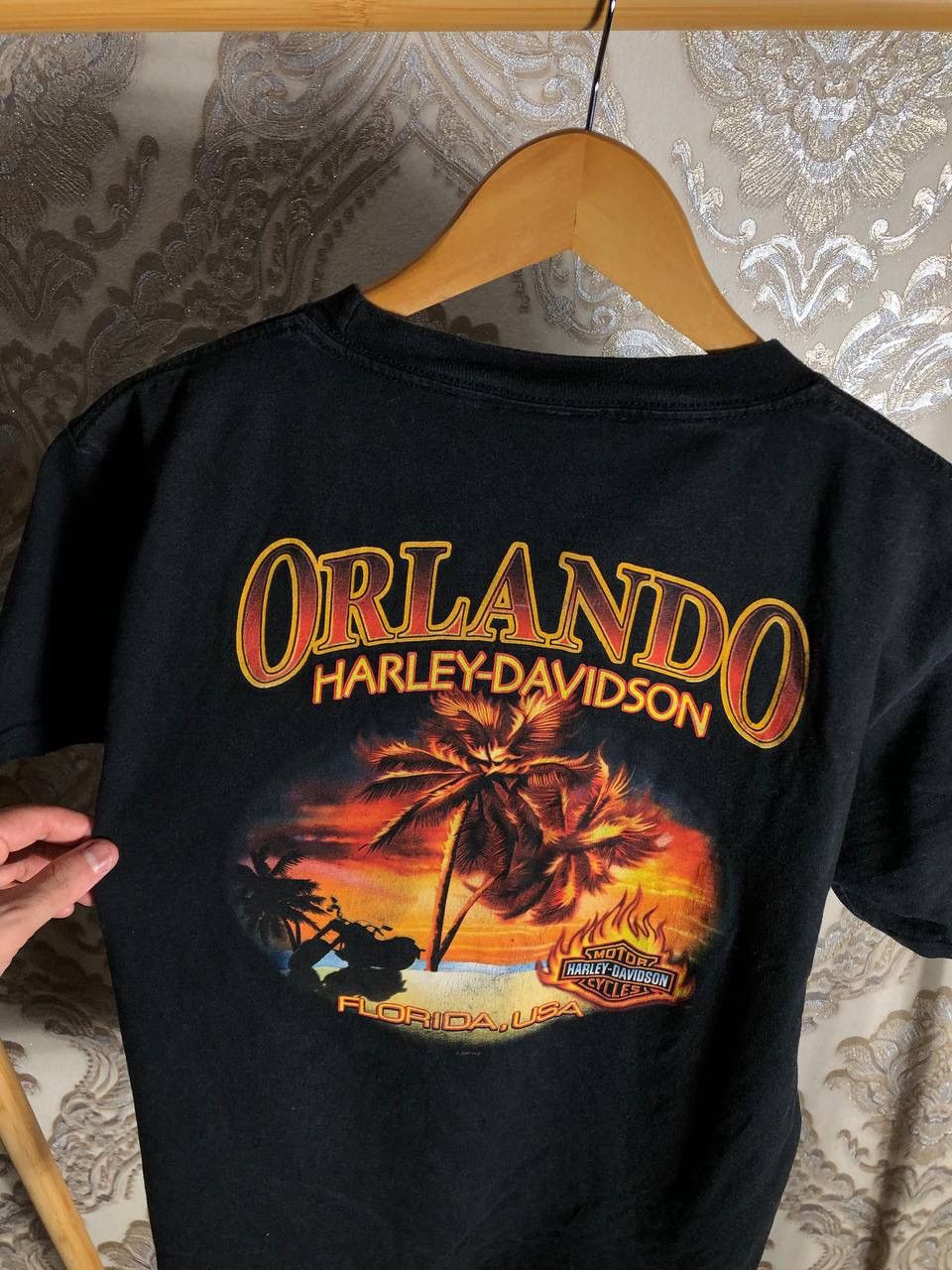 Harley Davidson VINTAGE HARLEY DAVIDSON ORLANDO MOTORCYCLE FLORIDA USA 90s Size US M / EU 48-50 / 2 - 6 Thumbnail