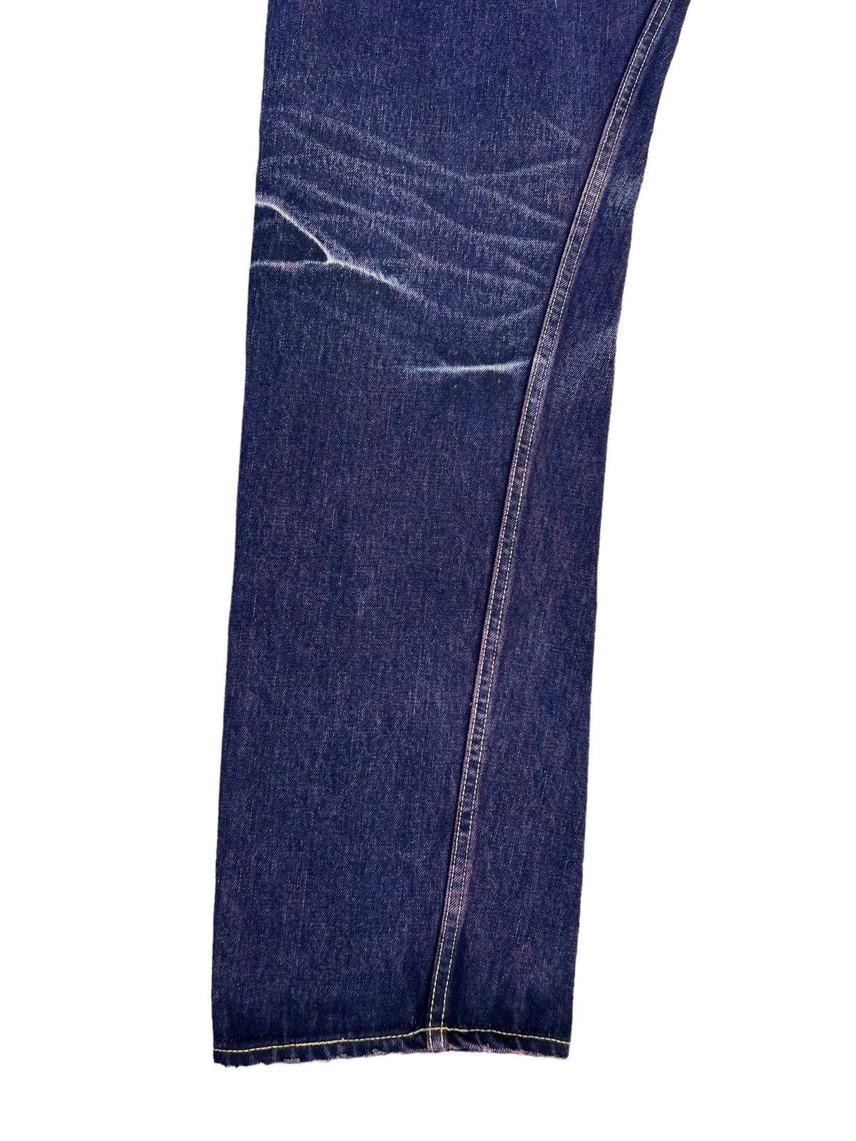 Beams Japan Vintage WHATZIS Japan Ripped Redline Selvedge Denim Jeans Size US 34 / EU 50 - 14 Thumbnail