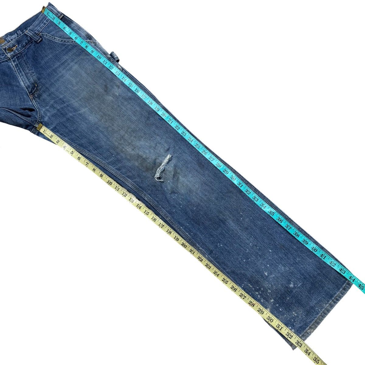 Carhartt Carhartt Thrashed Denim Carpenter Pants Size US 30 / EU 46 - 9 Thumbnail
