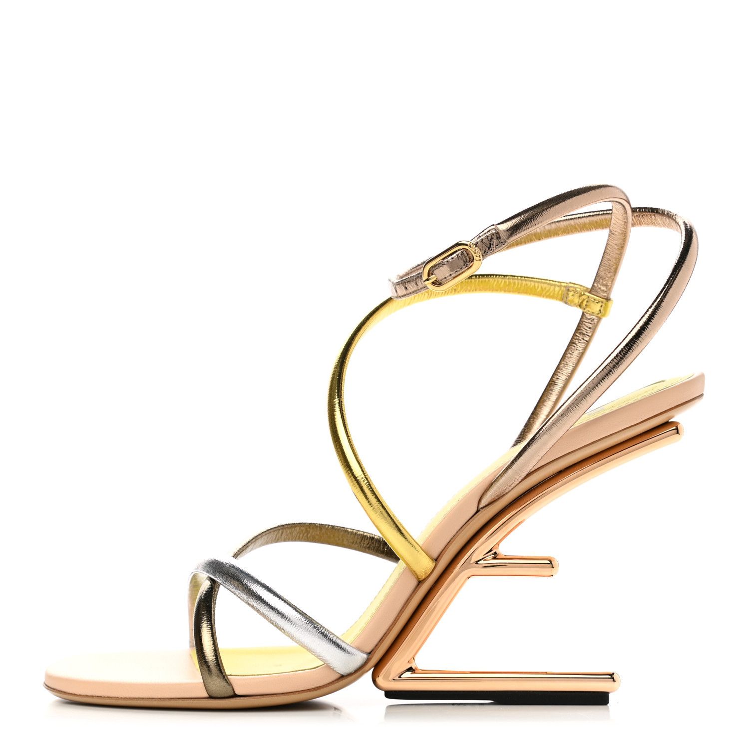 Fendi o1loc1c0824 Sandal in Golden Size US 8 / IT 38 - 1 Thumbnail