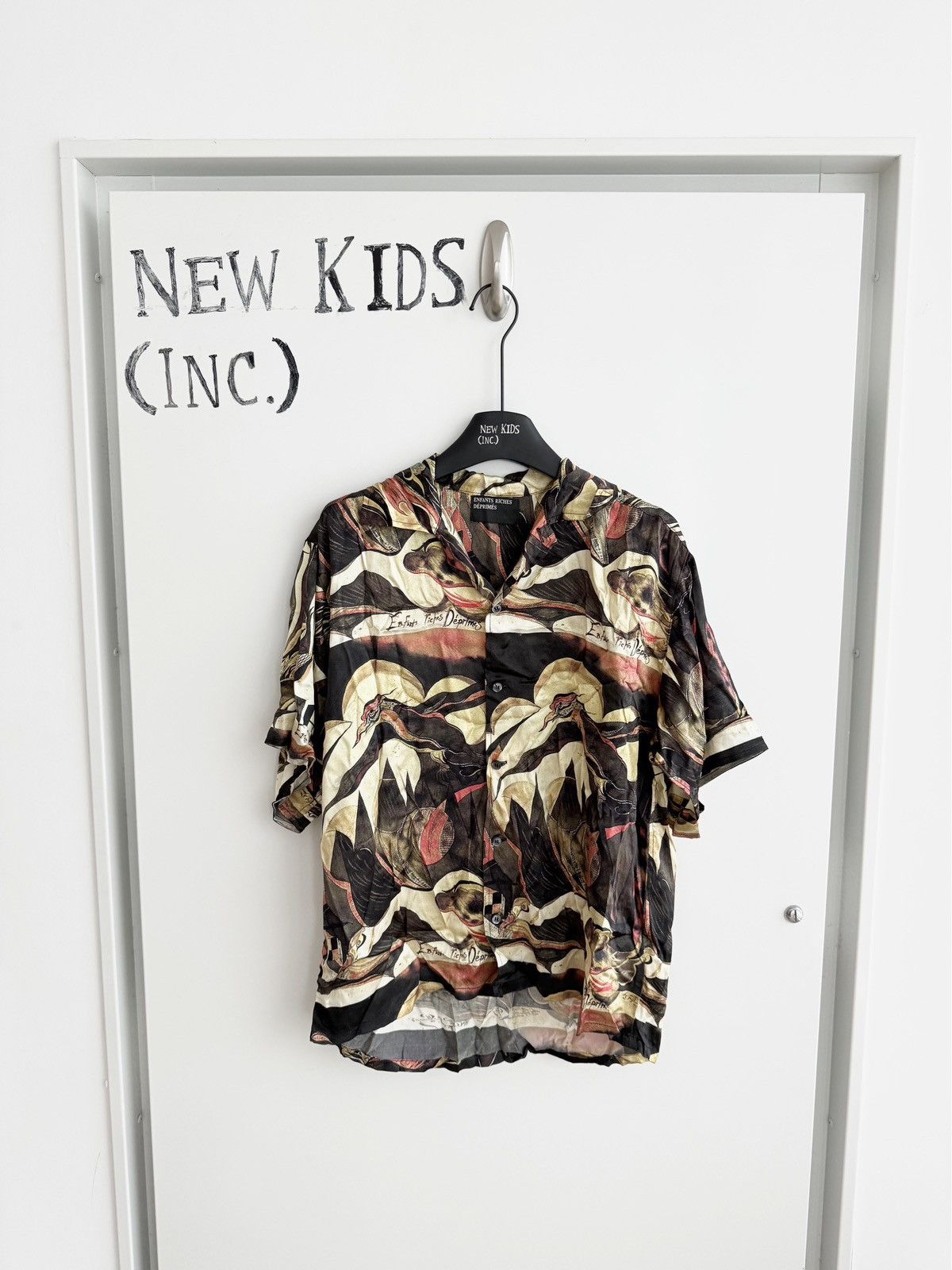 Enfants Riches Deprimes Silk Multicolor Broken Violin Shirt