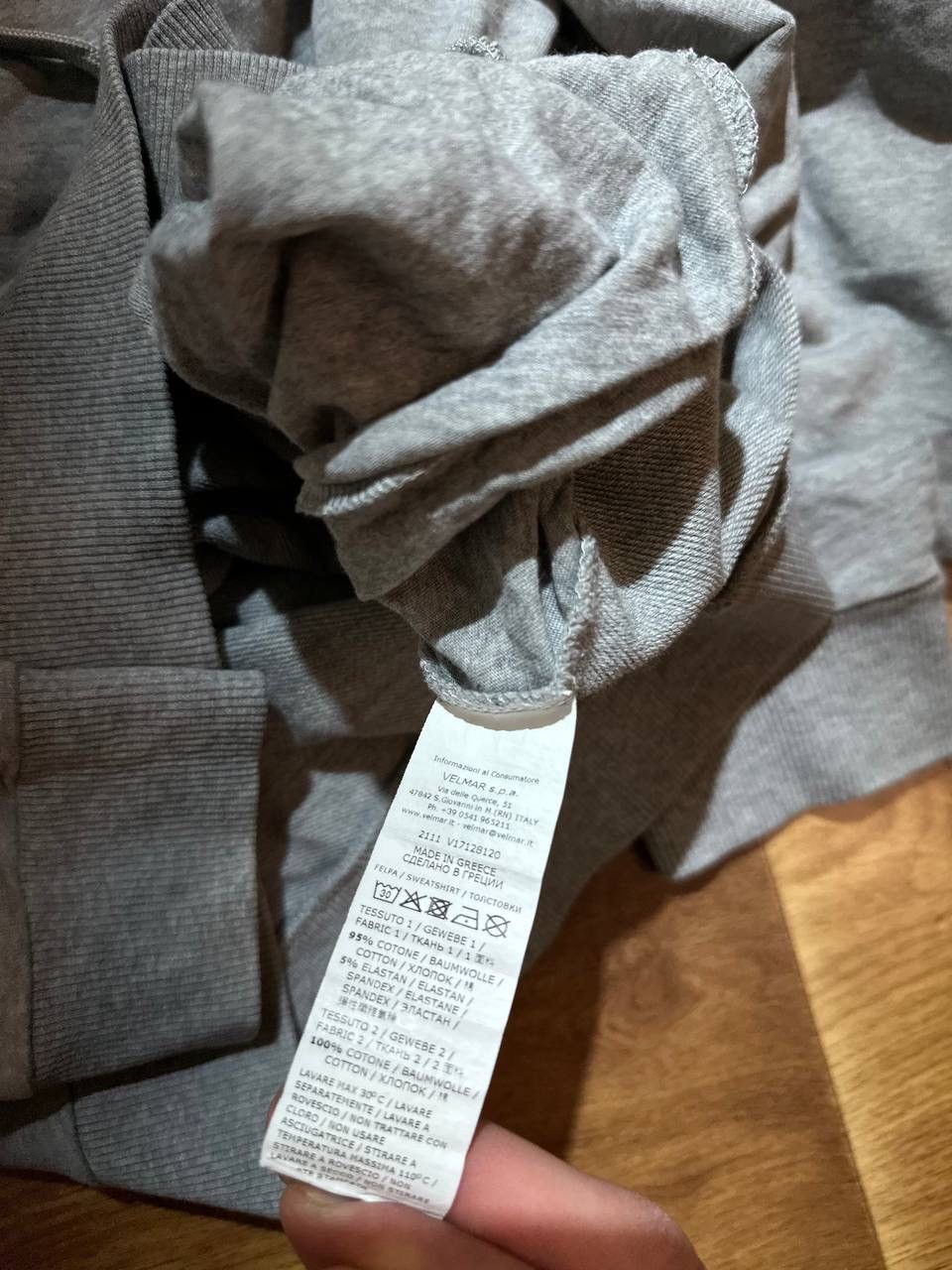 Moschino Hoodie Moschino Designer Classic Tape Logo Men’s M Size Grey Size US M / EU 48-50 / 2 - 7 Thumbnail
