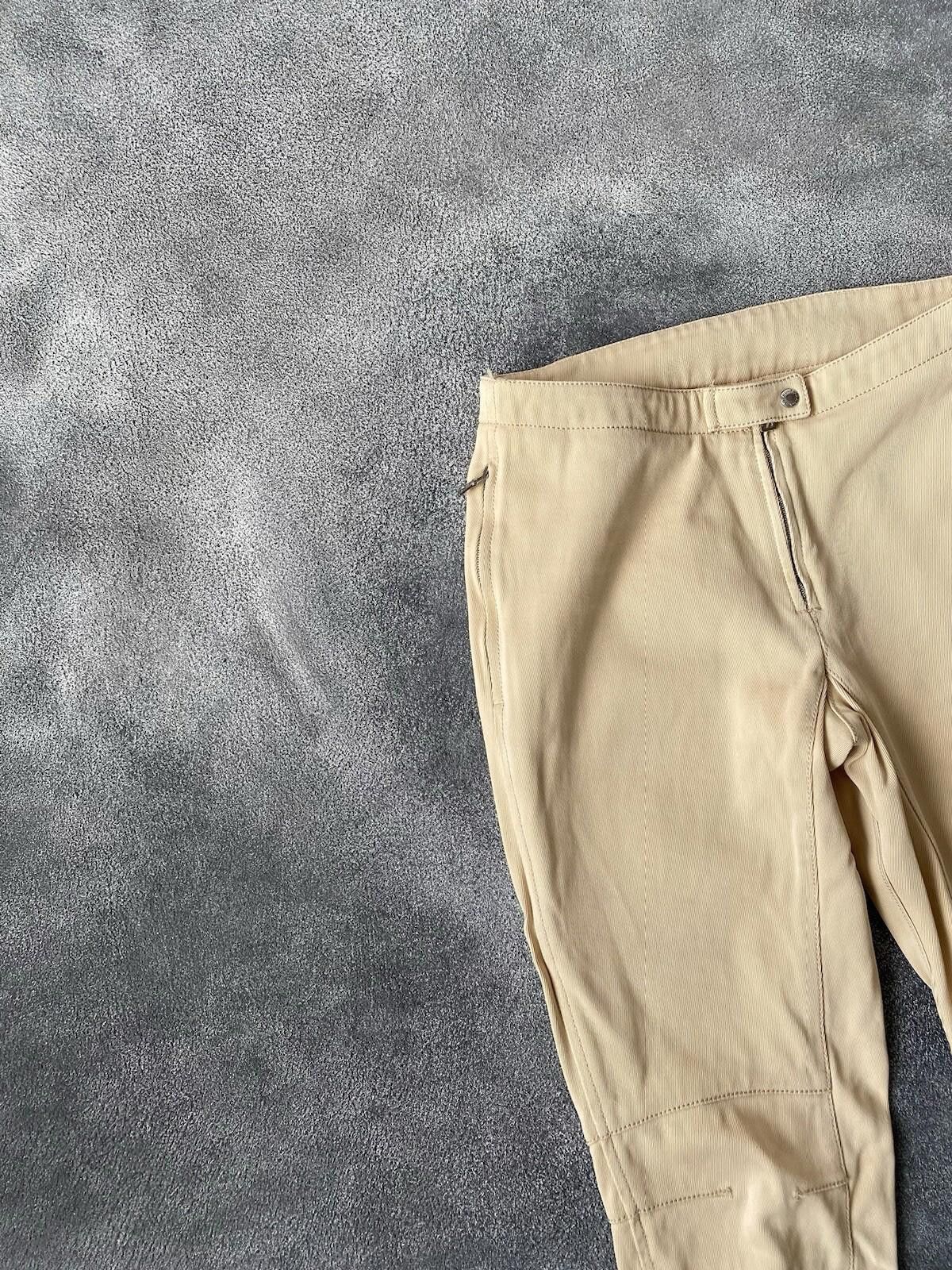Prada 2000’s Prada Biker Casual Pants Vintage Women Cream 40 Size 40" / US 18 - 5 Thumbnail