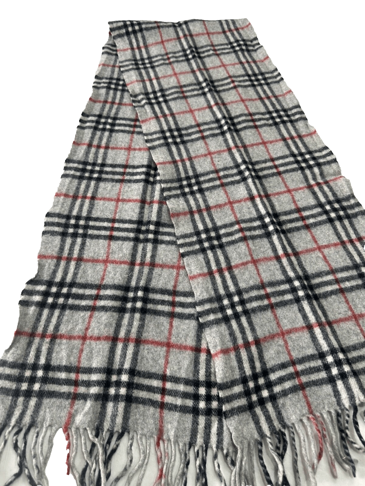 Burberry Burberry Classic Check Grey Unisex Scarf 100% Cashmere Size ONE SIZE - 2 Thumbnail