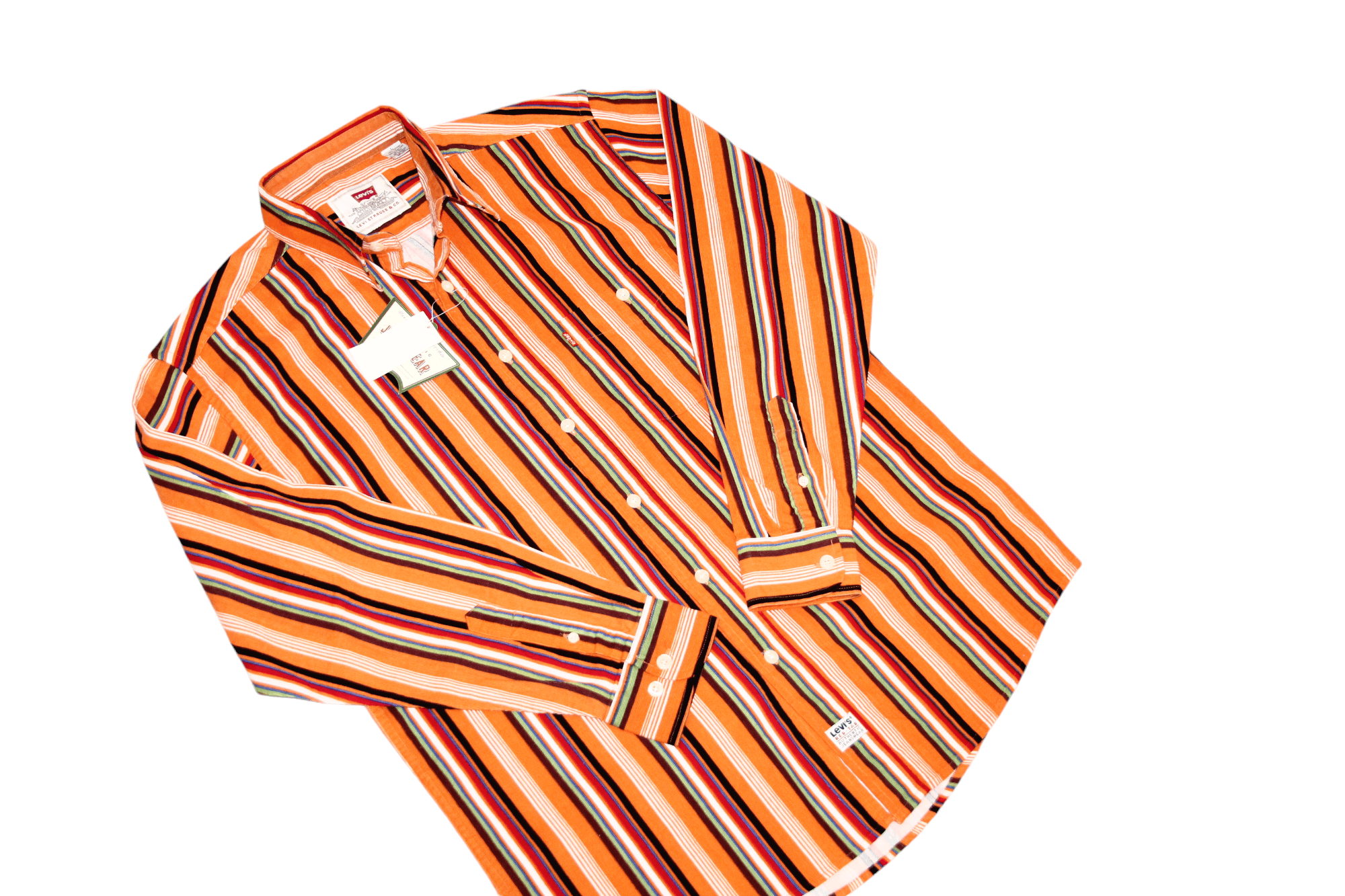 Levi's Vintage Clothing Levi's Red Tab Coloured Stripes Corduroy Western Shirt Size US L / EU 52-54 / 3 - 5 Thumbnail