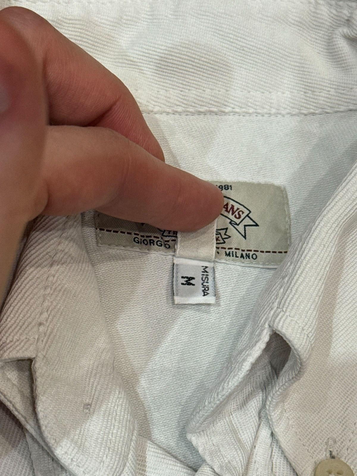 Giorgio Armani Armani Jeans Giorgio Armani Button Down Shirt Medium Size US M / EU 48-50 / 2 - 6 Thumbnail