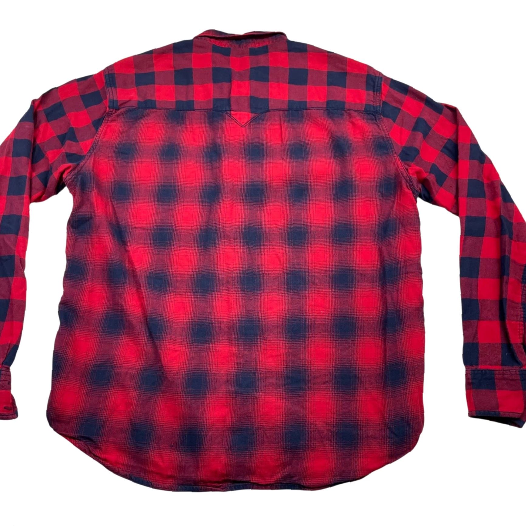 Lucky Brand Lucky Brand California Fit Flannel Shirt Red/Blue Plaid L Large Long Sleeve Button-Up Casual Mens Size US L / EU 52-54 / 3 - 4 Thumbnail