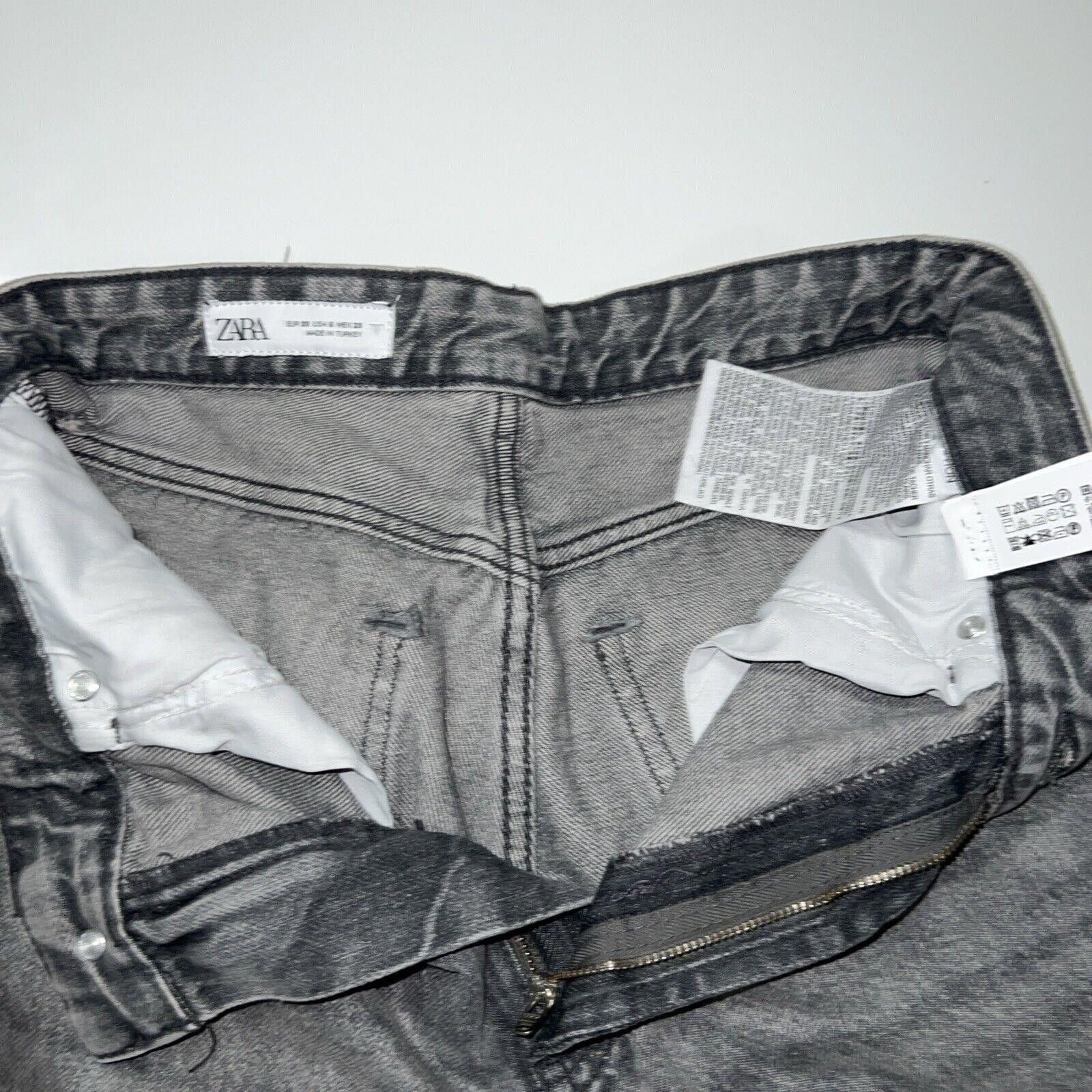 Zara Zara Jeans Women's Size 6 Denim Gray Cropped Frayed Edge Size 28" / US 6 / IT 42 - 9 Thumbnail