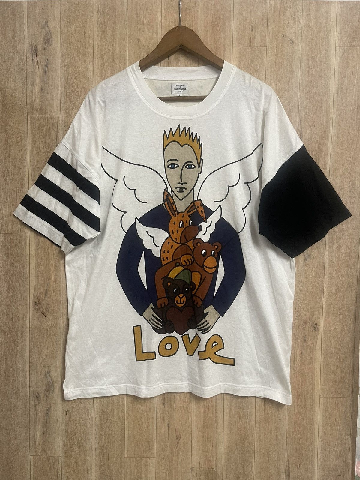 Jean Charles De Castelbajac Vintage Castelbajac T shirt XL Angel Heaven Pop Art Rare Size US XL / EU 56 / 4 - 1 Thumbnail
