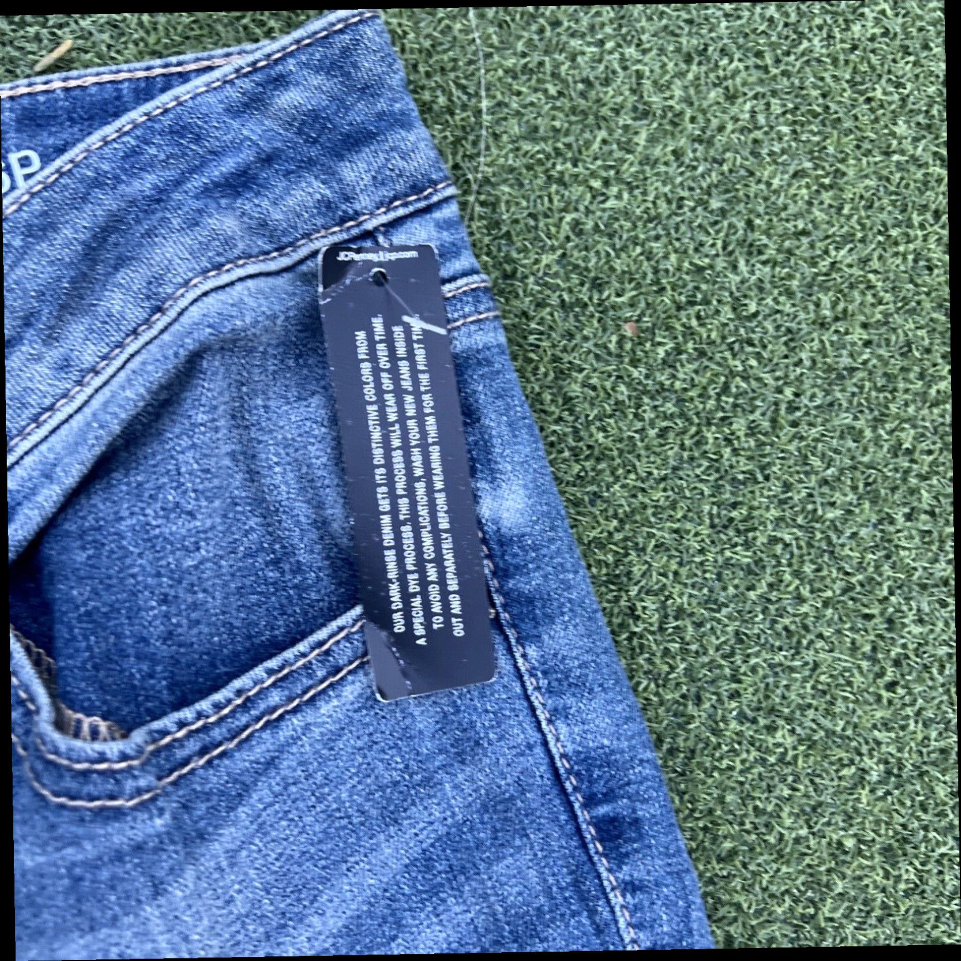 Vintage a.n.a. A New Approach Womens 28/6 petite Blue Bootcut Low Rise Denim Jeans New Size 29" - 5 Thumbnail