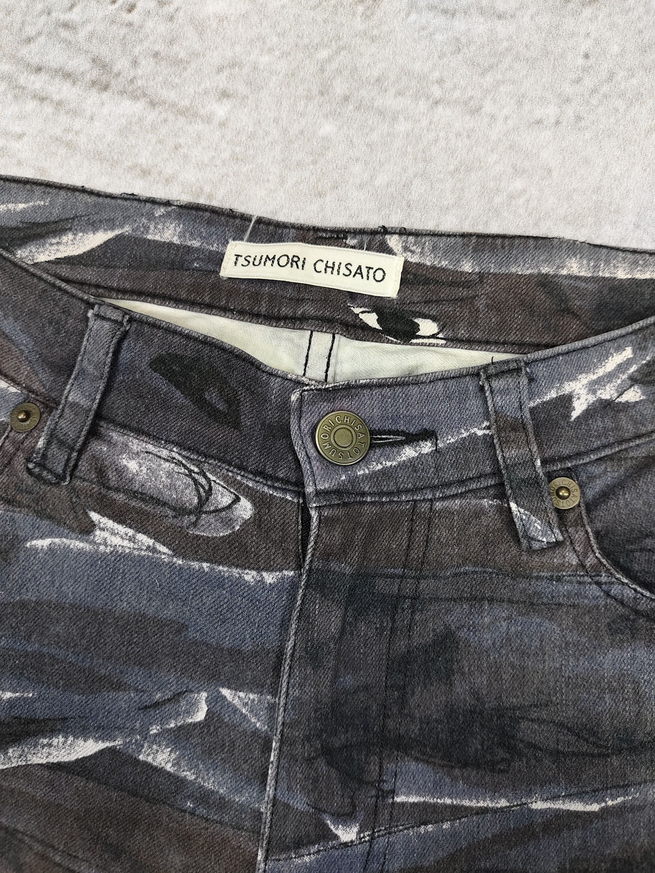 Tsumori Chisato Tsumori Chisato- Rare AOP Brushstroke Eyes Graphic Skinny Size 30" / US 8 / IT 44 - 6 Thumbnail