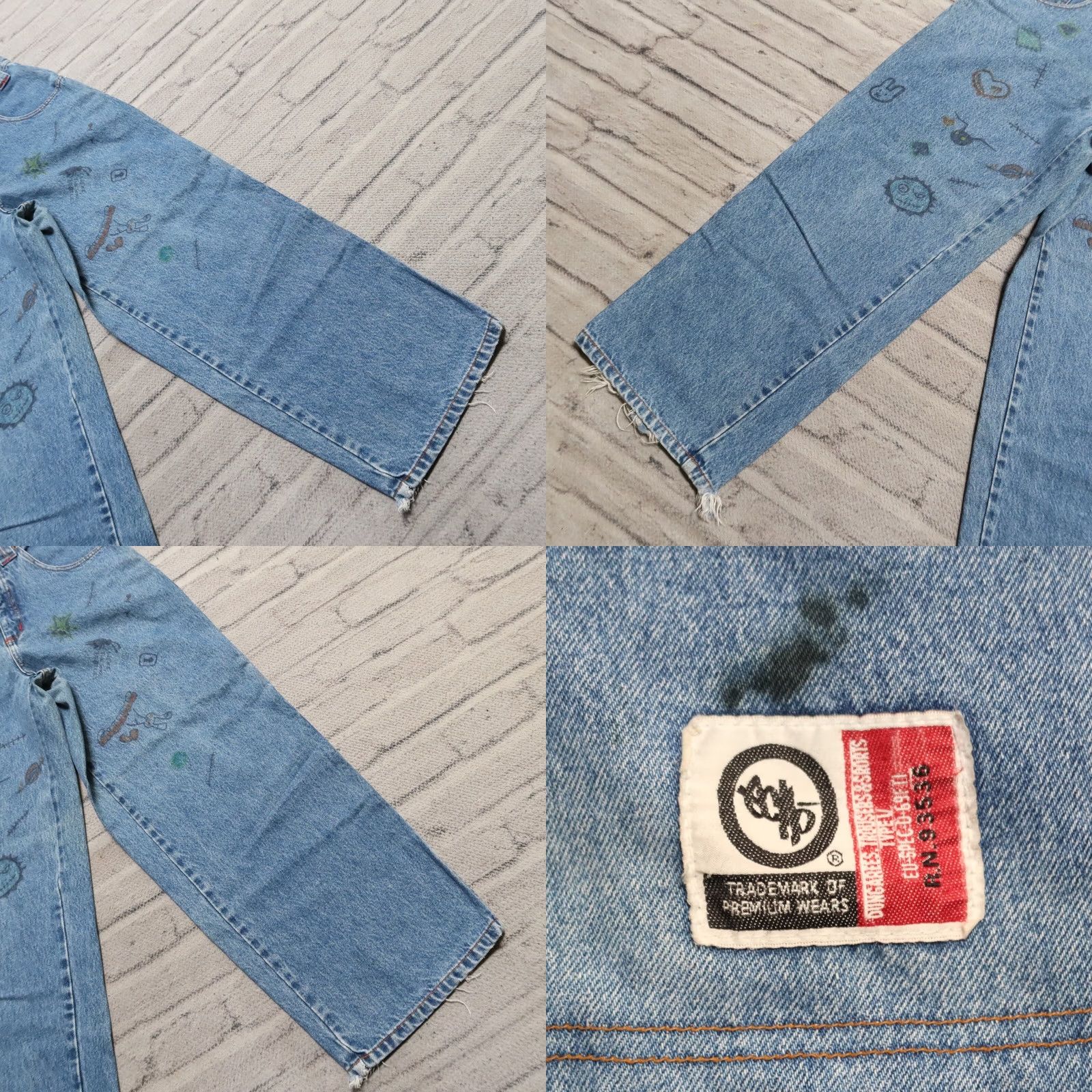 Vintage VINTAGE Echo Denim Jeans Men's Jeans S Light Wash 28x28 1/2 Vintage Echo Unlimited Denim Utility Jeans Size US 29 - 10 Thumbnail