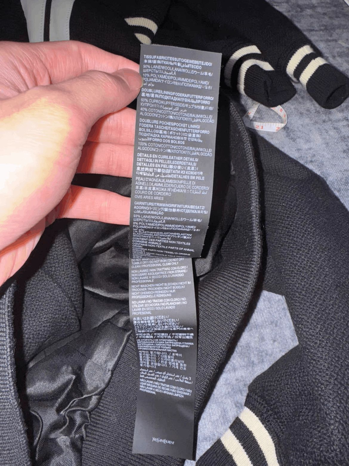 Saint Laurent Paris Sz 50 Saint Laurent Paris 21AW Leather Joint Teddy Jacket-2 Size US M / EU 48-50 / 2 - 7 Thumbnail