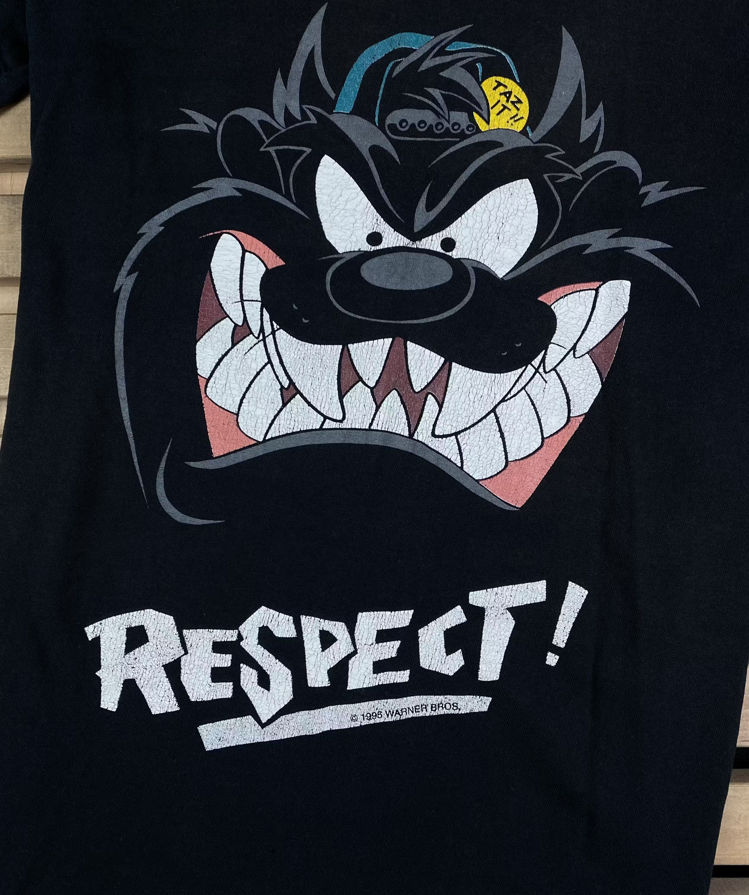 Vintage Mens Vintage T Shirt Warner Bros 1996 Respect Size M Size US M / EU 48-50 / 2 - 4 Thumbnail
