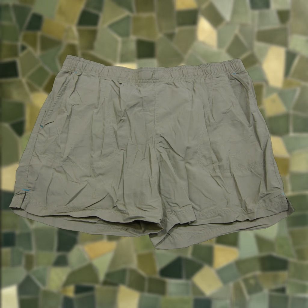 Vintage Columbia Swim Shorts 100% Nylon Brown Beige Men Large Beach Hike Pocket Elastic Waist 3 Pockets Size US 33 - 1 Thumbnail
