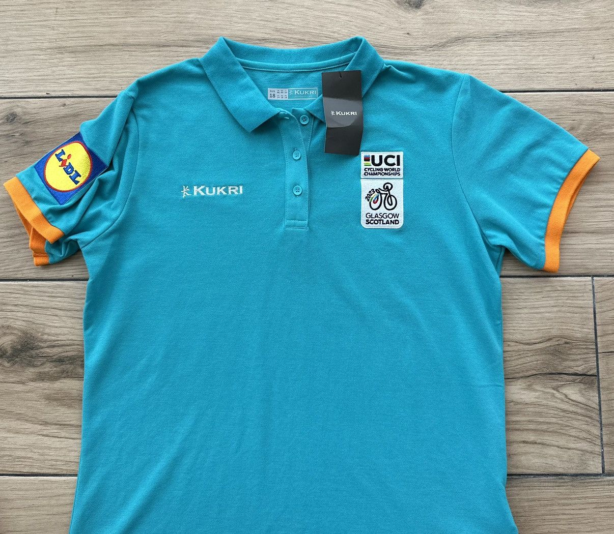 Vintage Scotland UCI World Cup Cycling Kukri Polo Shirt Women's 18 Size XL / US 12-14 / IT 48-50 - 2 Thumbnail