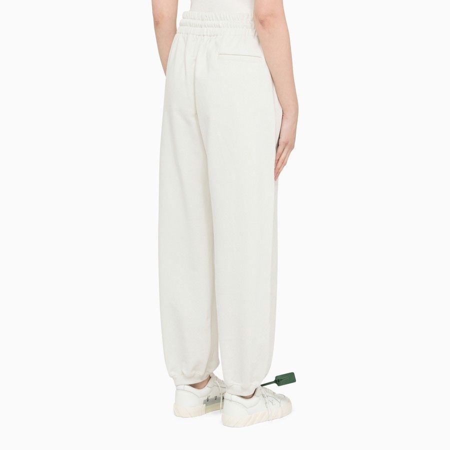 Off-White o1d2blof0924 Cotton Jogging Trouser in White Size 27" / US 4 / IT 40 - 4 Thumbnail