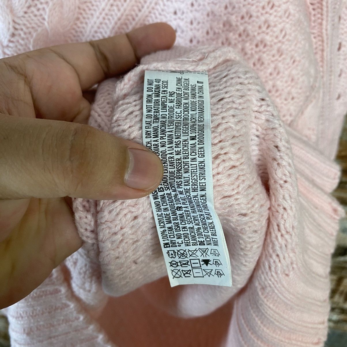 Vintage DL Forever 21 Pink vintage Knitwear #C1198 Size L / US 10 / IT 46 - 10 Thumbnail