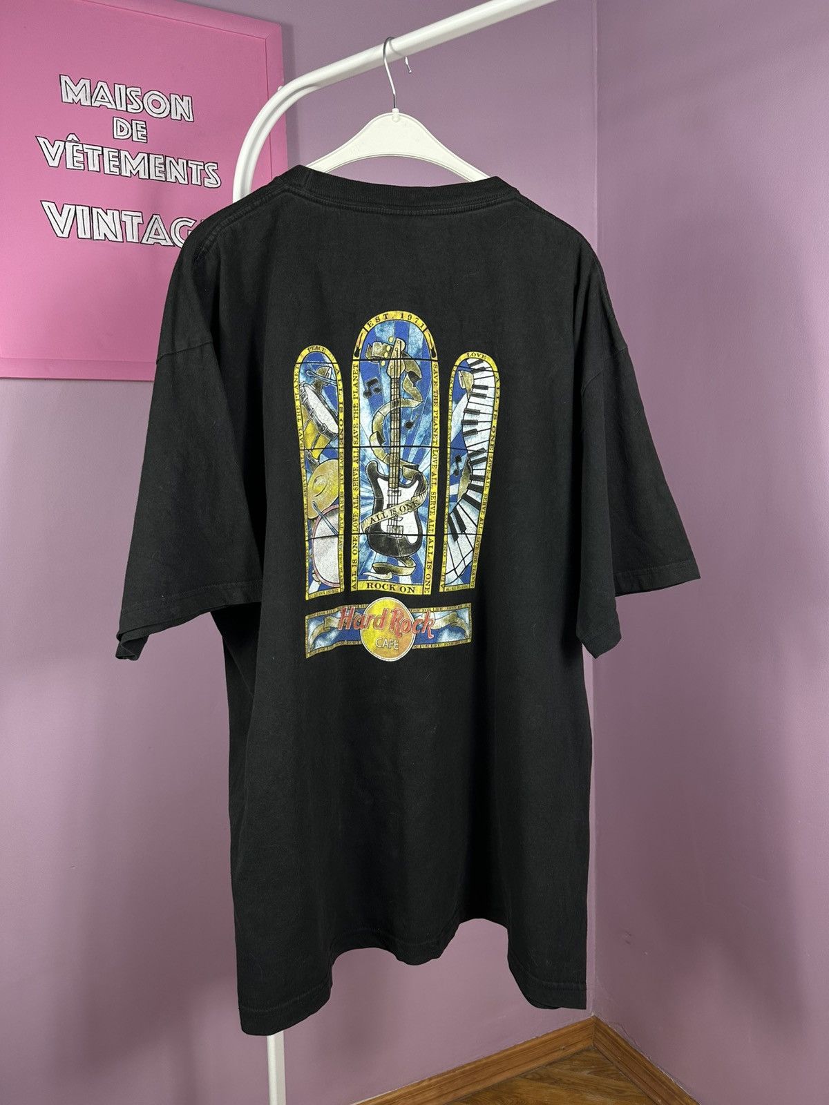 Hard Rock Cafe Hard Rock Cafe Rome Vintage 90s T Shirt Promo Distressed Size US XXL / EU 58 / 5 - 1 Thumbnail