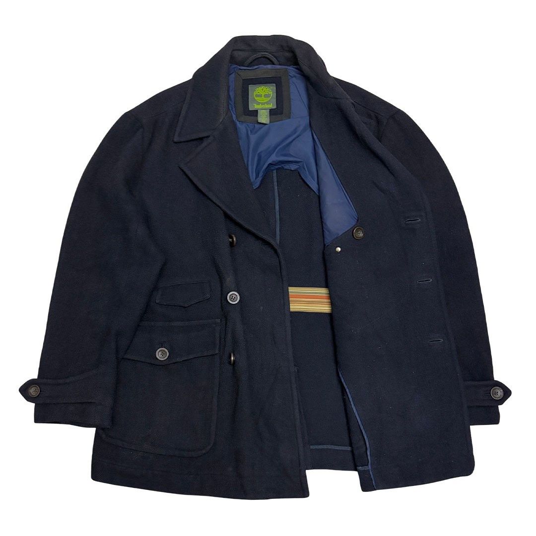 Timberland TIMBERLAND Wool Blend Business Casual Winter Pea Coat 2XL Size US XXL / EU 58 / 5 - 4 Thumbnail