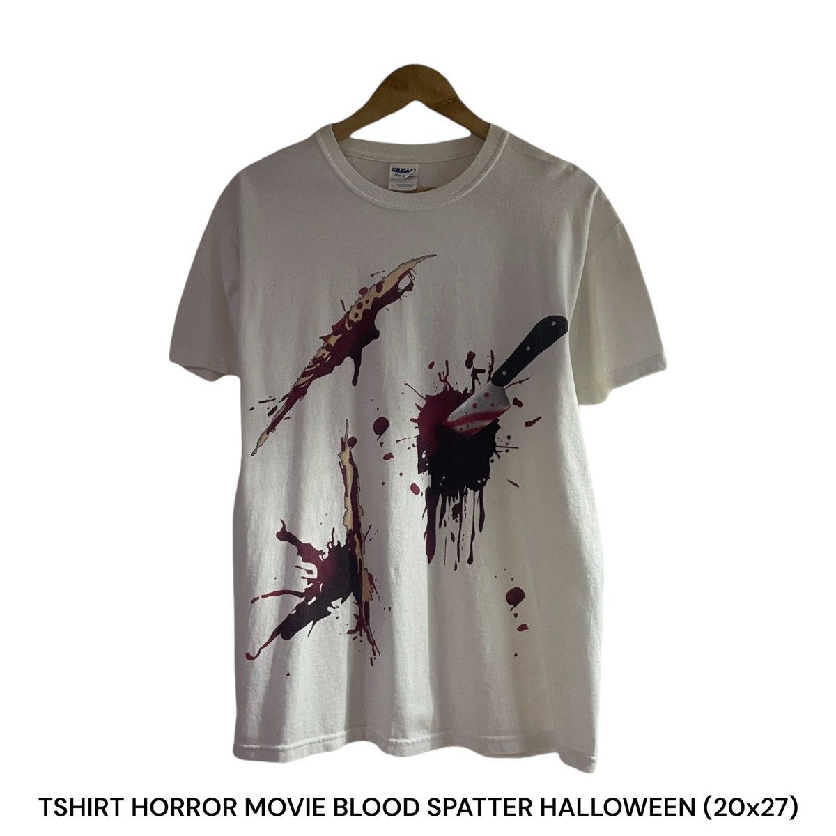 Japanese Brand TSHIRT HORROR MOVIE BLOOD SPATTER HALLOWEEN Size US M / EU 48-50 / 2 - 1 Thumbnail