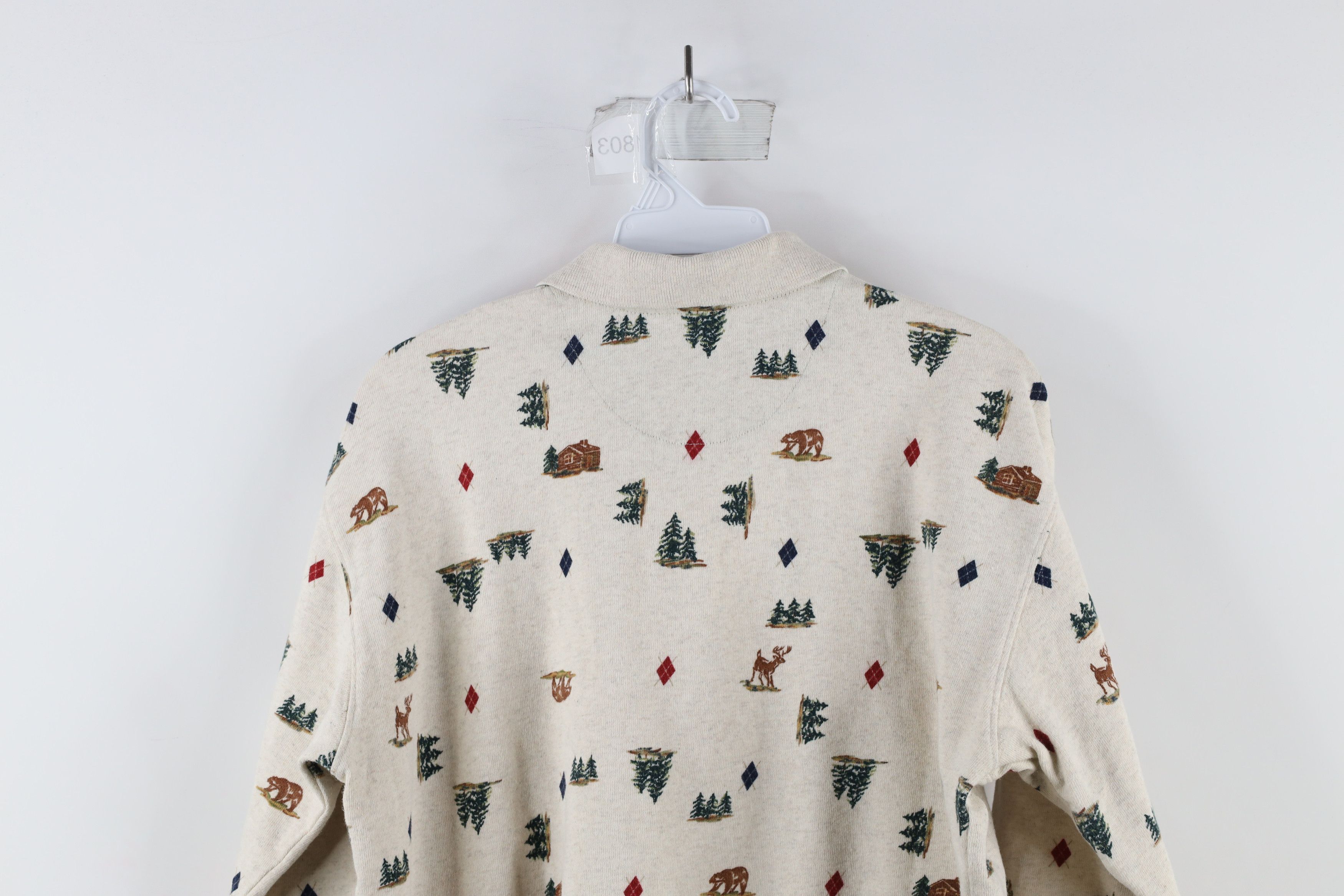 Polo Ralph Lauren Vintage 90s Chaps Ralph Lauren Print Nature Long Sleeve Polo Size US S / EU 44-46 / 1 - 7 Thumbnail
