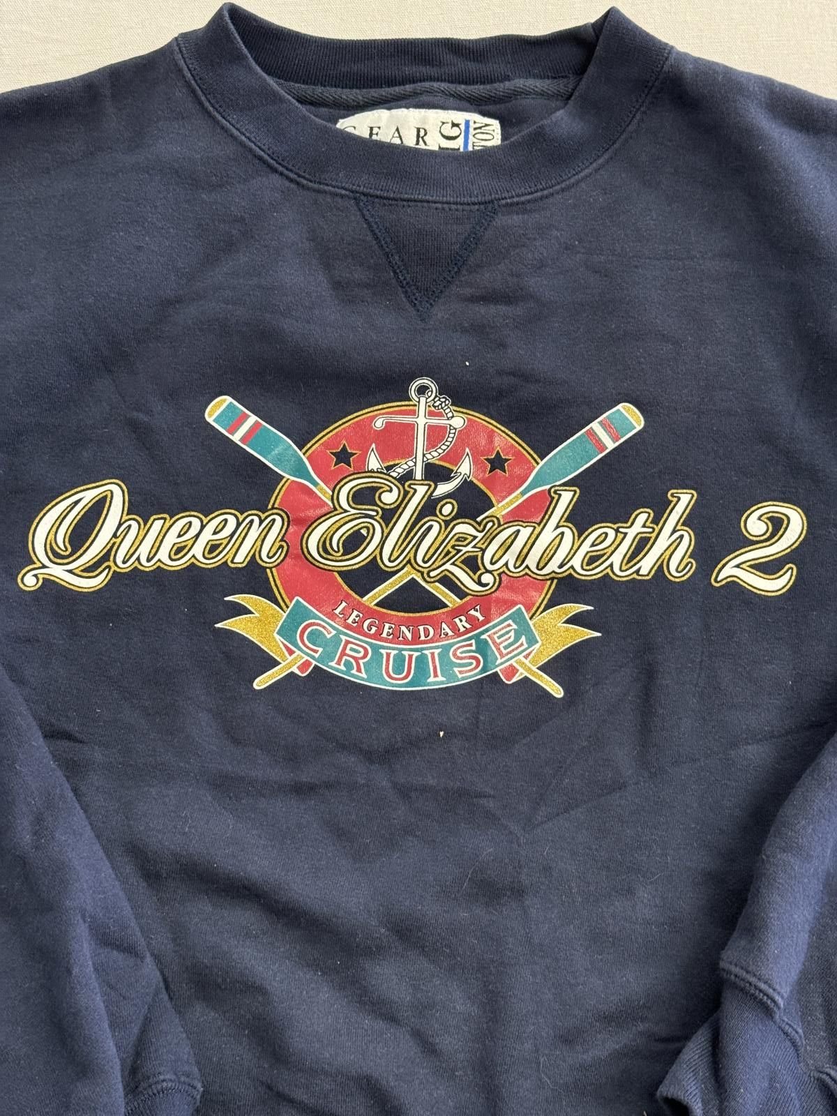 Gear for Sports Vintage Queen Elizabeth 2 Sweatshirt QE2 Legendary Cruise Size US XL / EU 56 / 4 - 4 Thumbnail