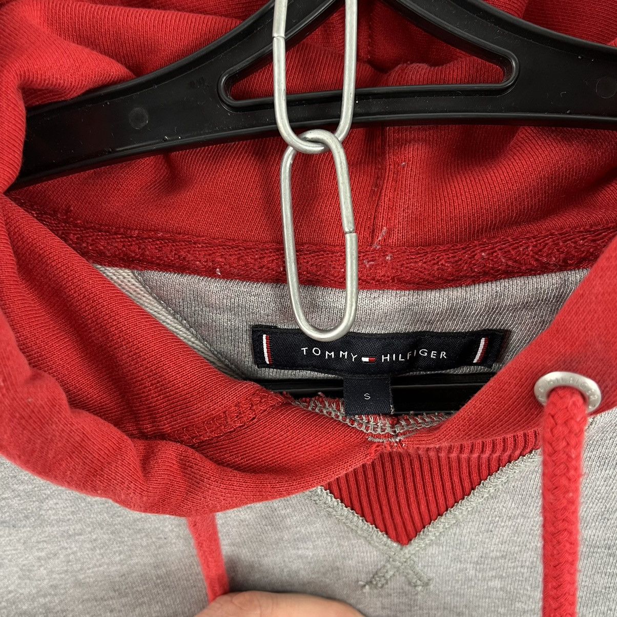 Tommy Hilfiger × Vintage Tommy Hilfiger Hoodie Heavy Cotton Embroidery Logo Grey Sz S Size US S / EU 44-46 / 1 - 8 Thumbnail