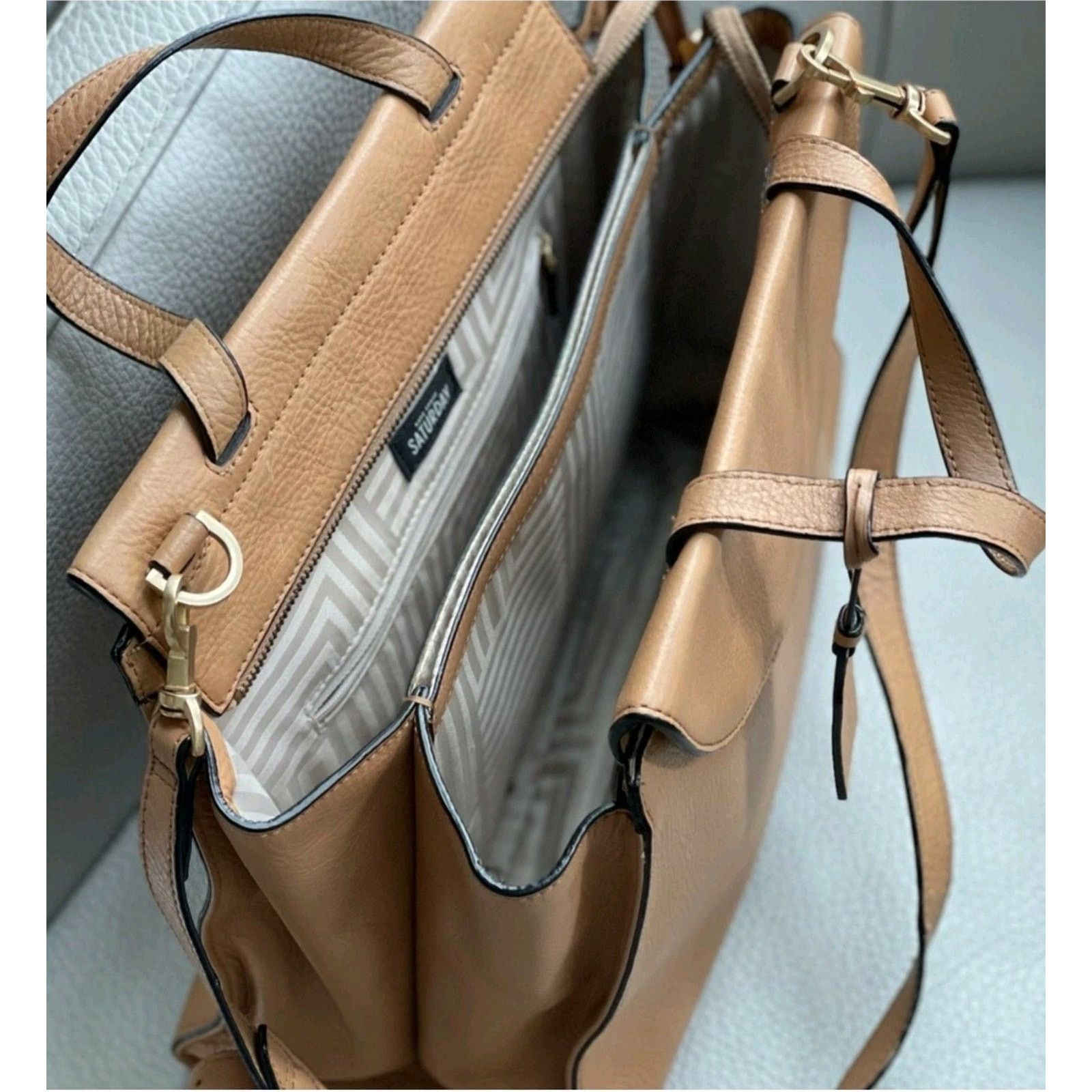 Kate Spade Kate Spade Saturday The Satchel /Leather With Zip Pocket Size ONE SIZE - 4 Thumbnail