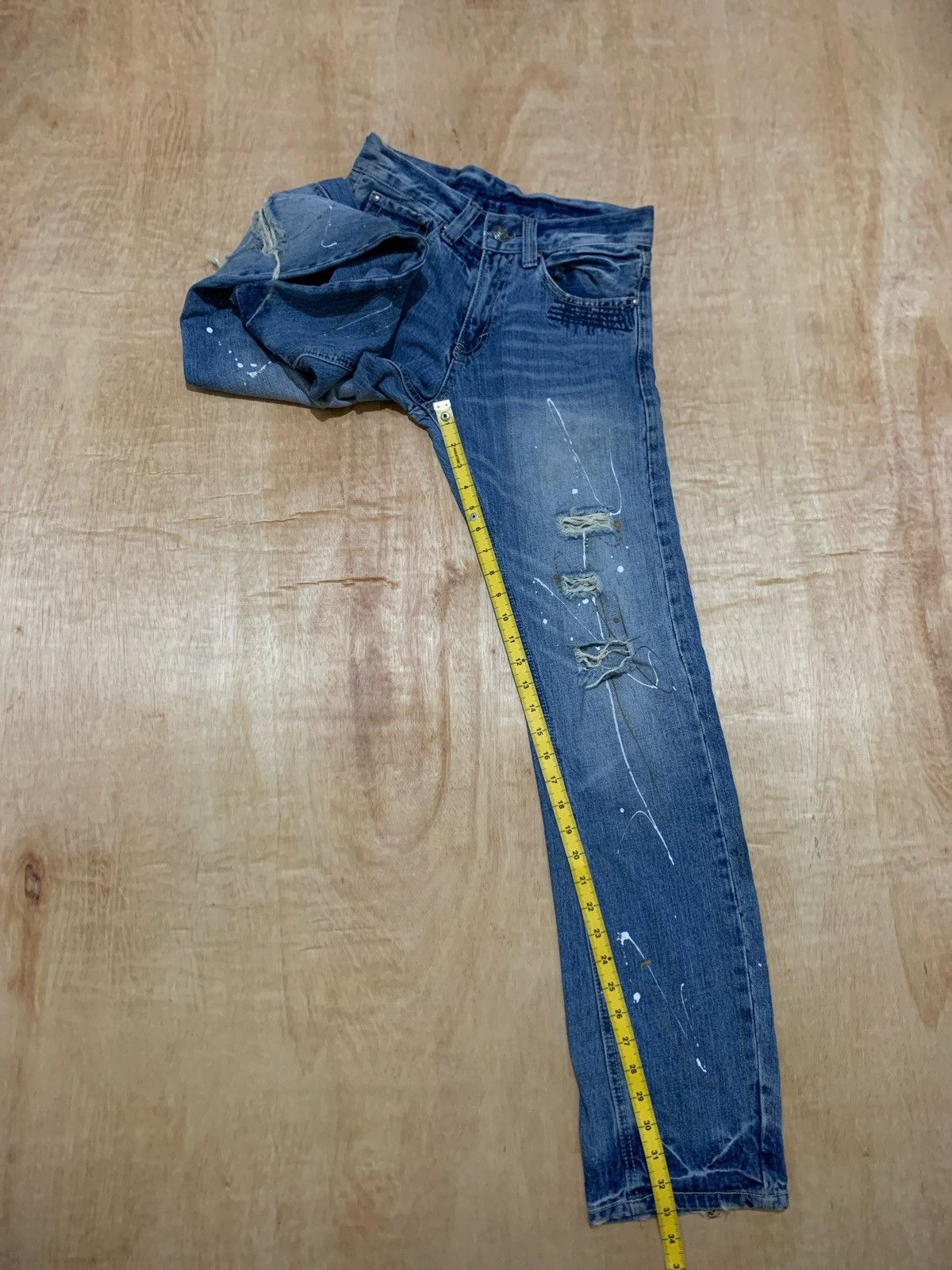 If Six Was Nine × Japanese Brand × Le Grande Bleu (L.G.B.) Distressed Denim Painter Ifsixwasnine Lgb Style Size US 28 / EU 44 - 12 Thumbnail