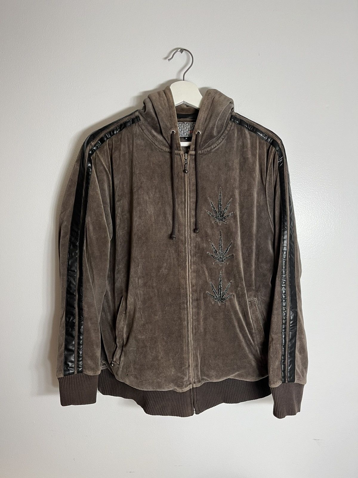 Beams za embroidered zip-up