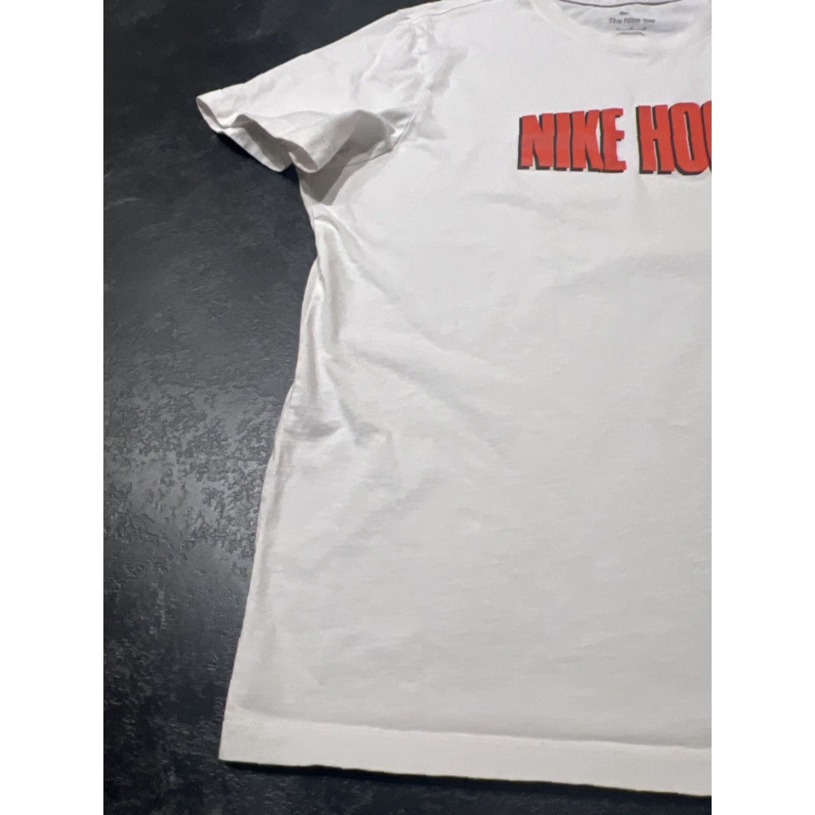 Nike VINTAGE Nike Hoops T-Shirt Basketball Shirt XL White Mens Graphic Tee 100% Cotton Logo 90s? Size US XL / EU 56 / 4 - 3 Thumbnail