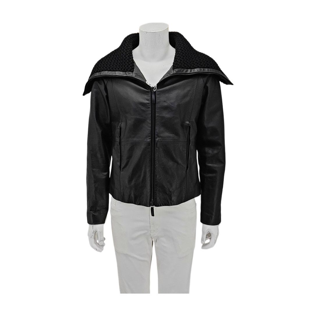 Emporio Armani Emporio Armani Bovine Leather Jacket Size 50 Size US M / EU 48-50 / 2 - 1 Thumbnail
