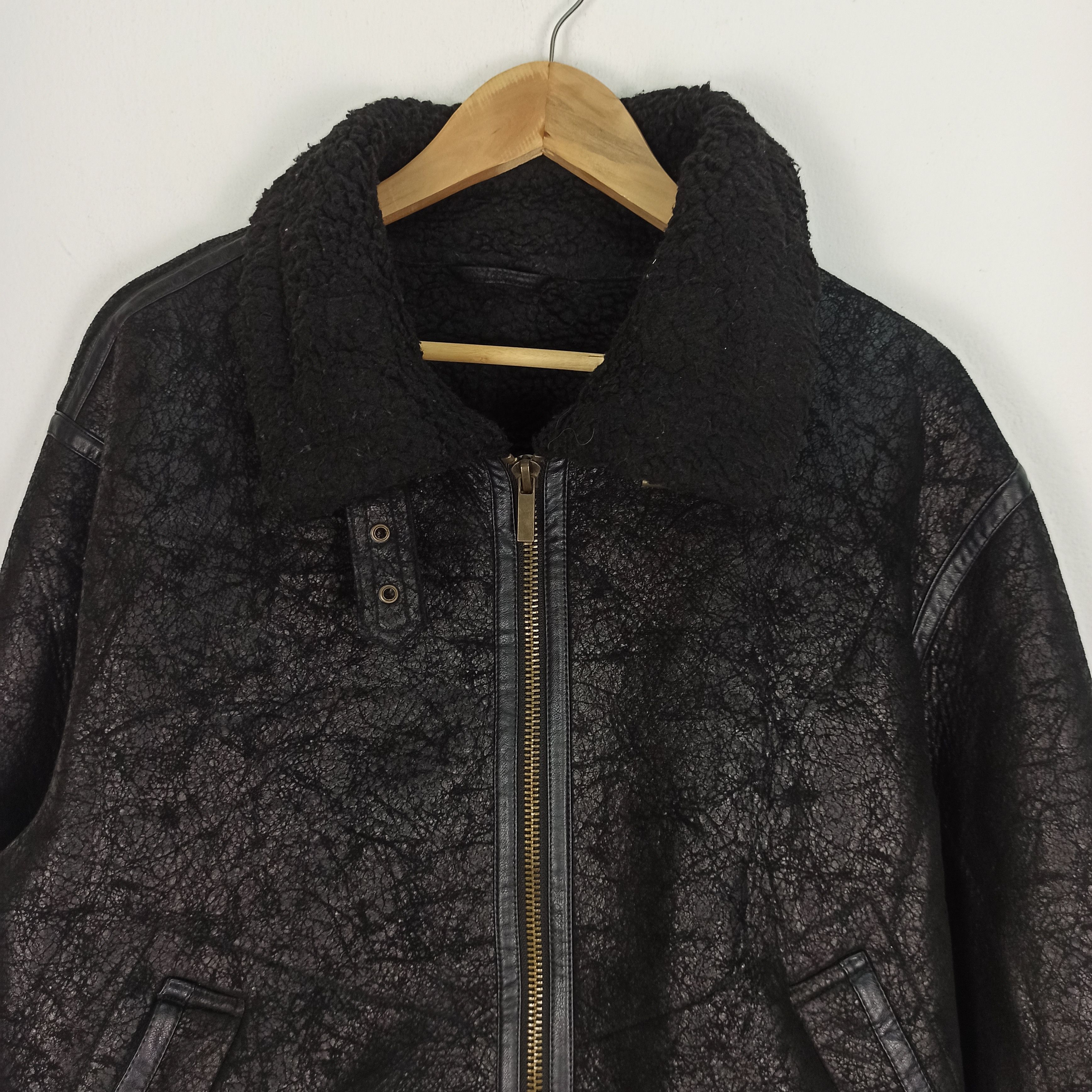 Japanese Brand Bottle Seoul Sheepskin Coat Jacket Army Size US L / EU 52-54 / 3 - 3 Thumbnail