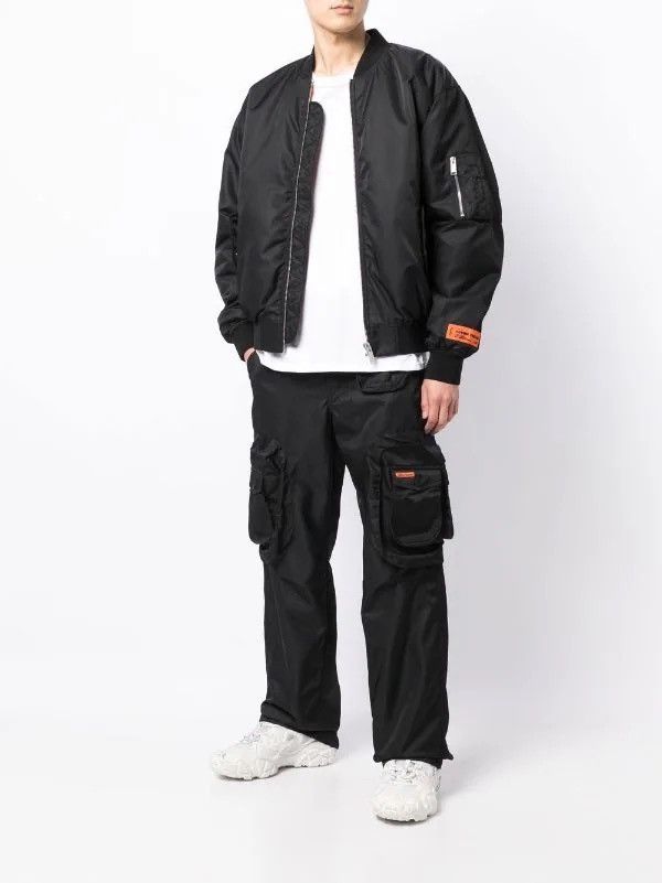 Heron Preston !DS! SS23 Heron Preston X-Ray Track Black Cargo Pants Size US 32 / EU 48 - 6 Thumbnail