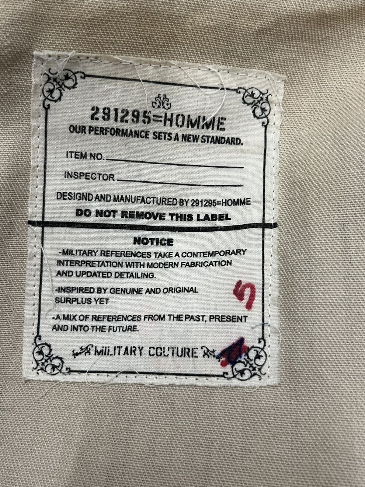 20471120 291295 Homme Asymmetrical Jacket Military Culture Rare Size US M / EU 48-50 / 2 - 12 Thumbnail