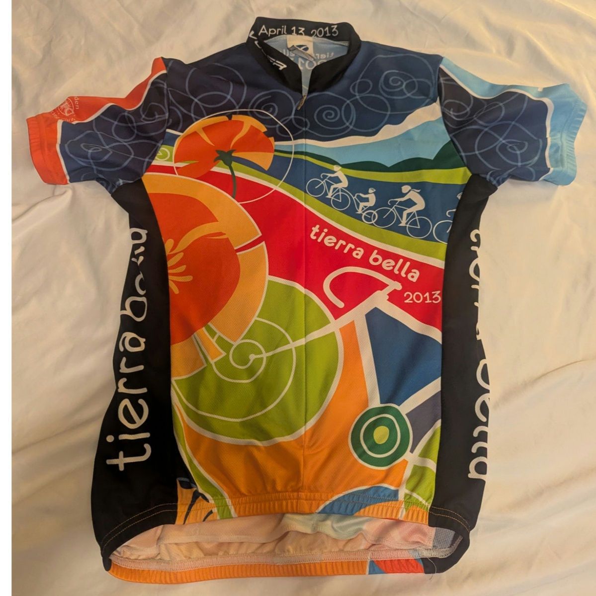 PEARL iZUMi Tierra Bella 2013 Cycling Bicycle Jersey Small Made in USA Size US S / EU 44-46 / 1 - 1 Thumbnail