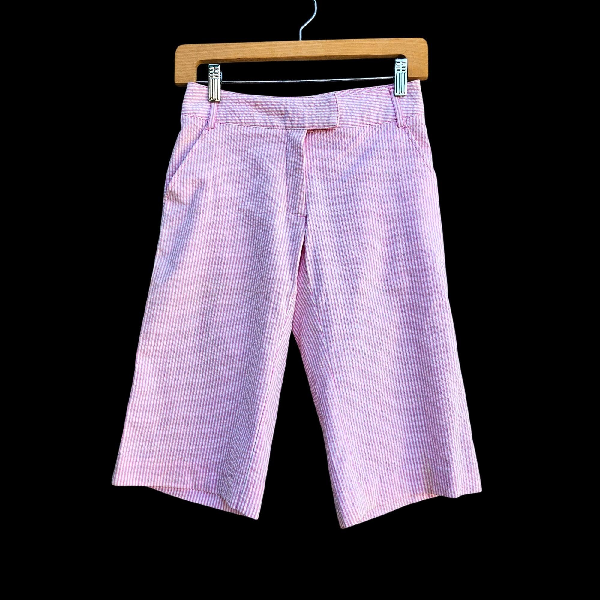 Lilly Pulitzer Lilly Pulitzer Pink Seersucker Shorts Size 0 Summer Preppy Size 25" / US 0 / IT 36 - 5 Thumbnail