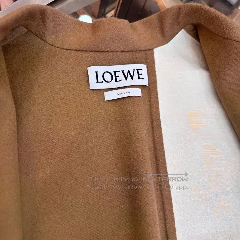 Loewe Loewe Spring Autumn Khaki Wool Long Coat . Size S / US 4 / IT 40 - 9 Thumbnail