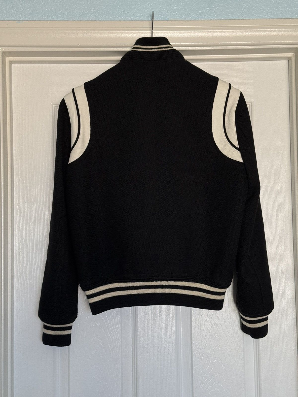 Saint Laurent Paris 2018 Teddy Jacket Varsity Bomber