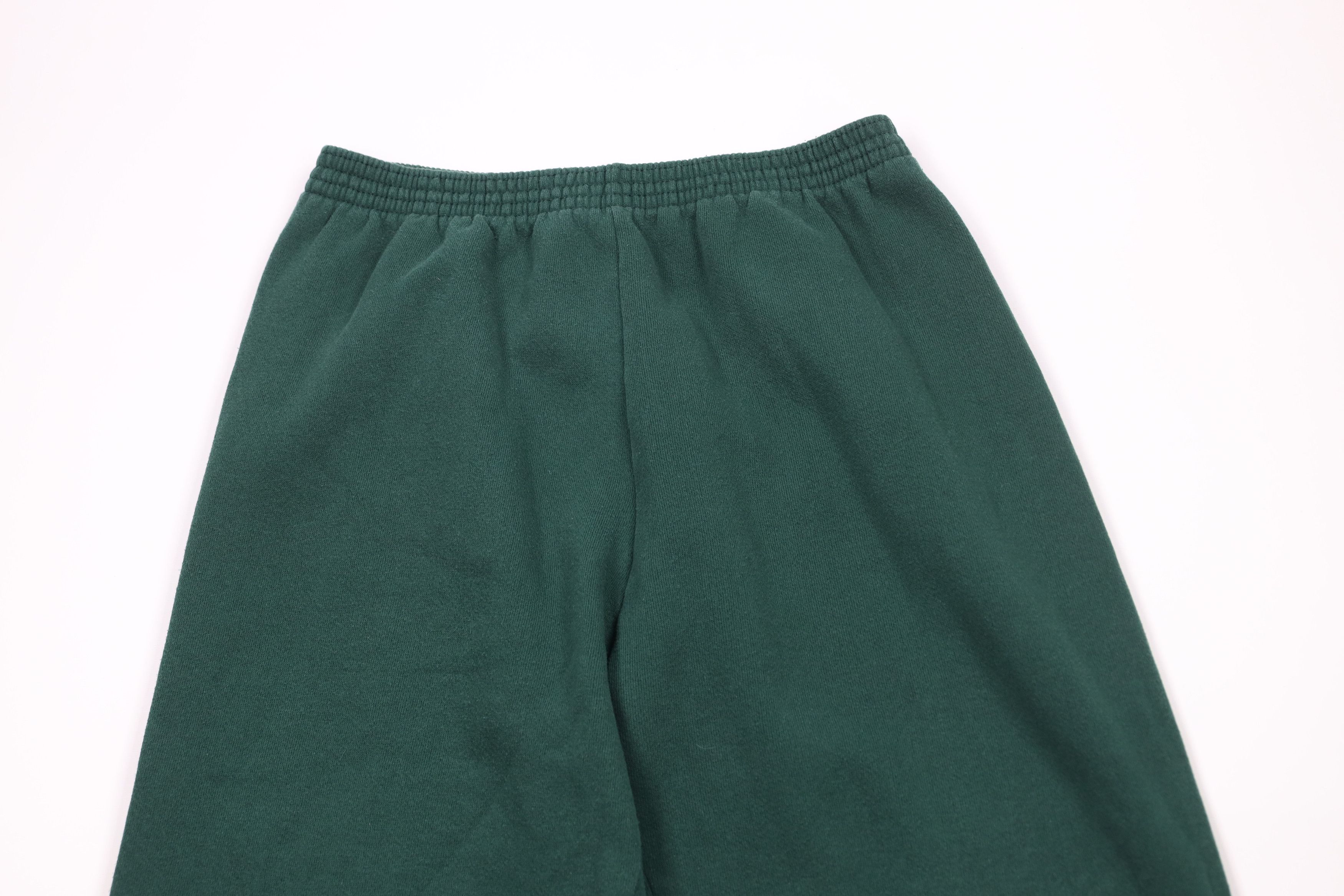 Vintage Vintage 90s Streetwear Cuffed Sweatpants Joggers Green USA Size US 36 / EU 52 - 2 Thumbnail