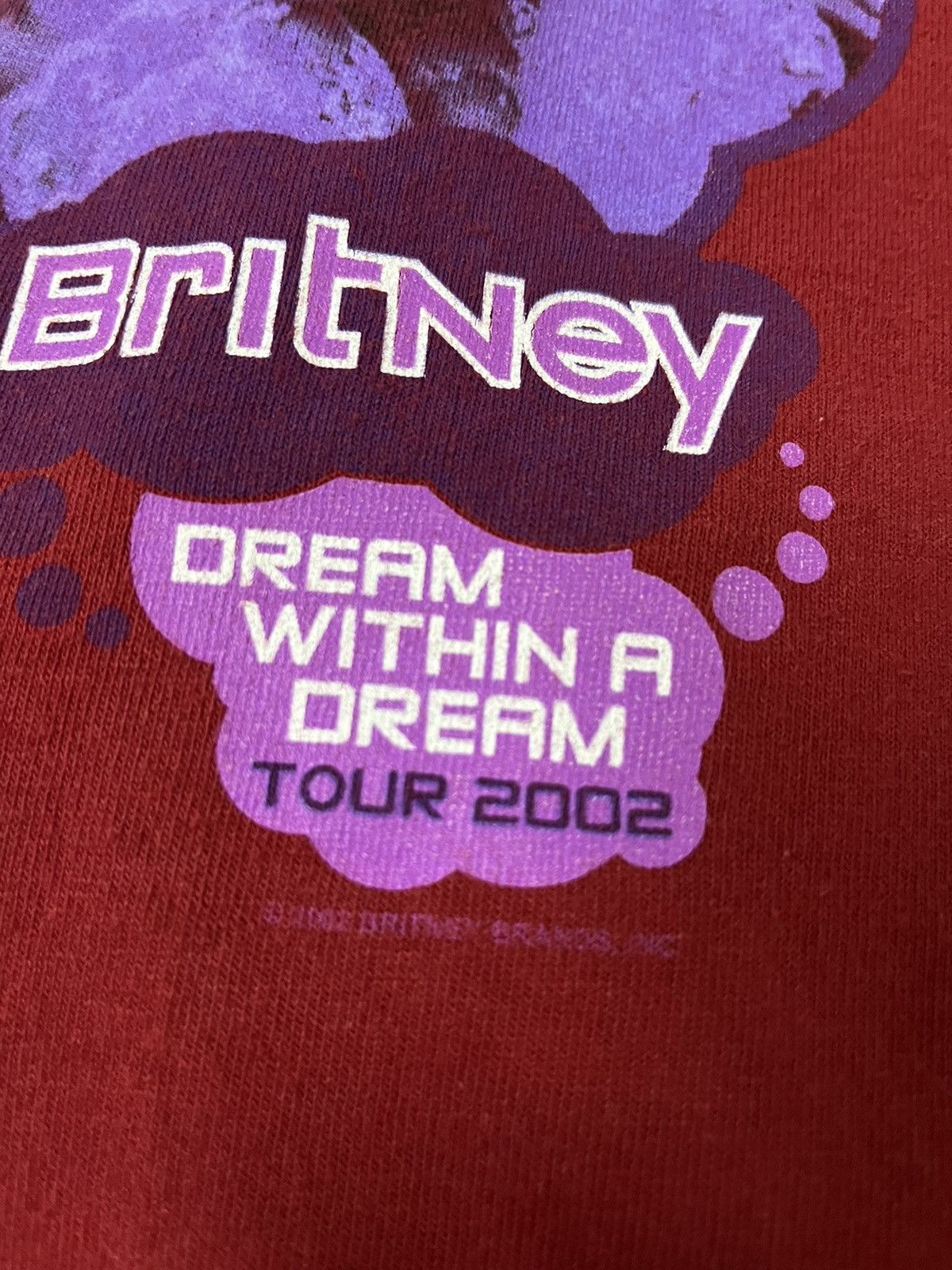 Rap Tees VINTAGE 00s BRITNEY SPEARS DREAM WITHIN A DREAM TOUR TSHIRT Size US M / EU 48-50 / 2 - 6 Thumbnail